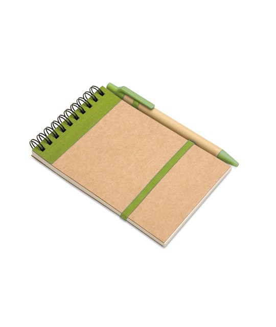 SONORA - A6 recycled notepad with pen
