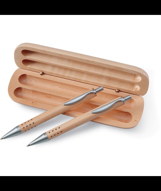 DEMOIN - Pen gift set in wooden box