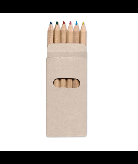 ABIGAIL - 6 barvnih svinčnikov v škatli