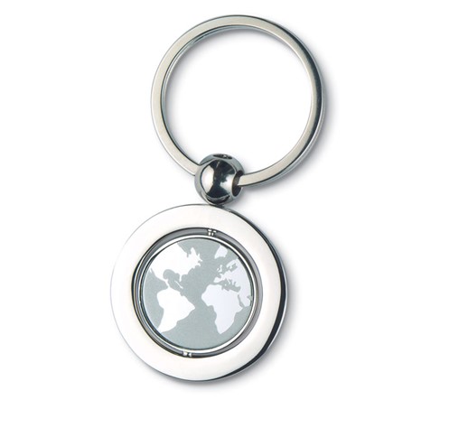 GLOBY - Globe metal key ring