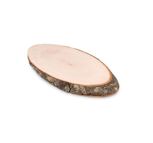 ELLWOOD RUNDA - Oval board with bark