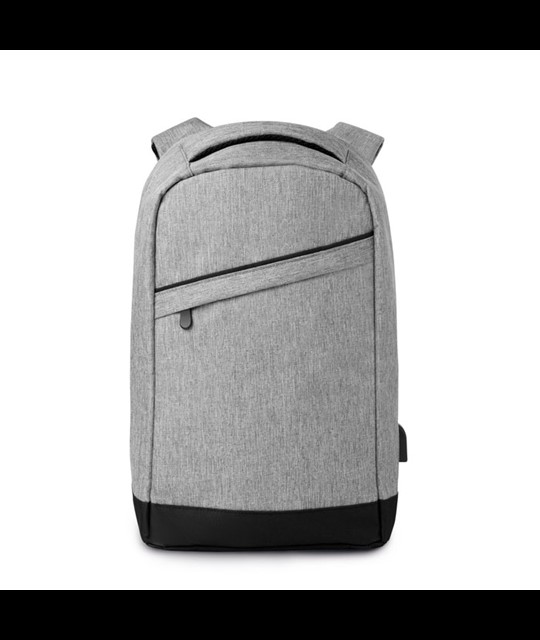 BERLIN - 2 tone backpack incl USB plug