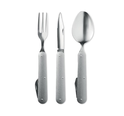3 SERVICE - 3-piece camping utensils set