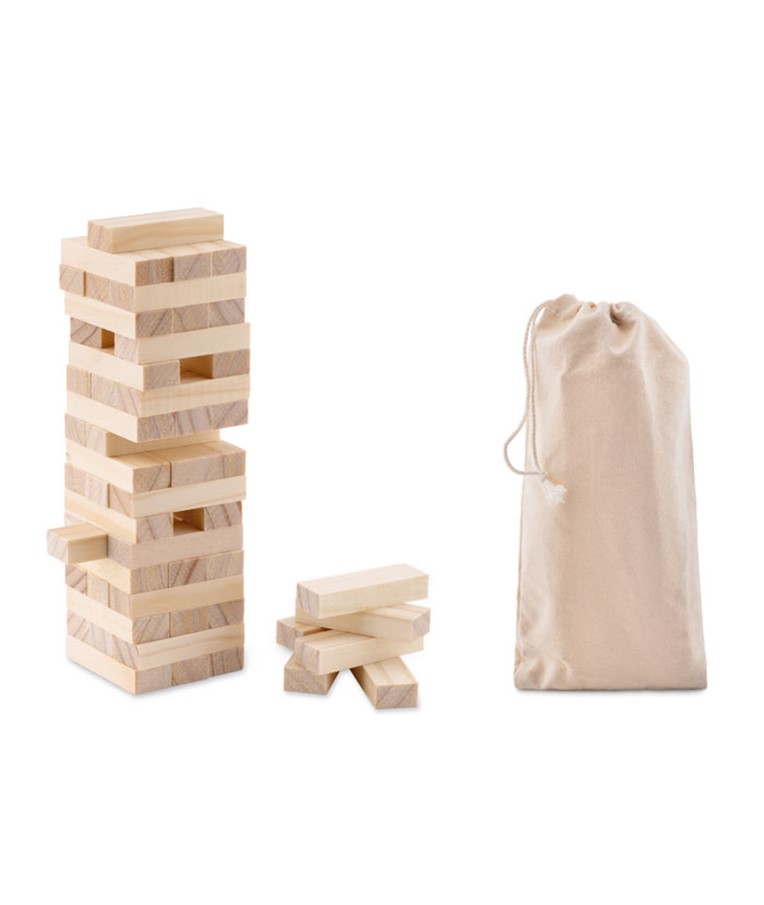 PISA - Tower game in cotton pouch