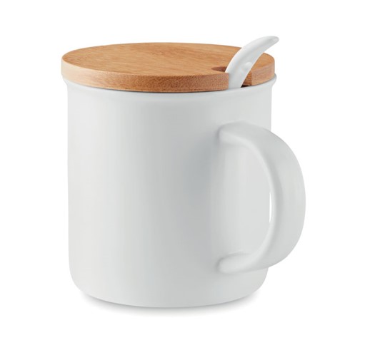 KENYA - Porcelain mug with spoon
