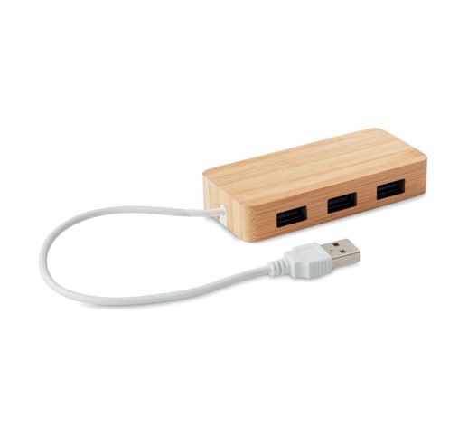 VINA - Bamboo USB 3 ports hub