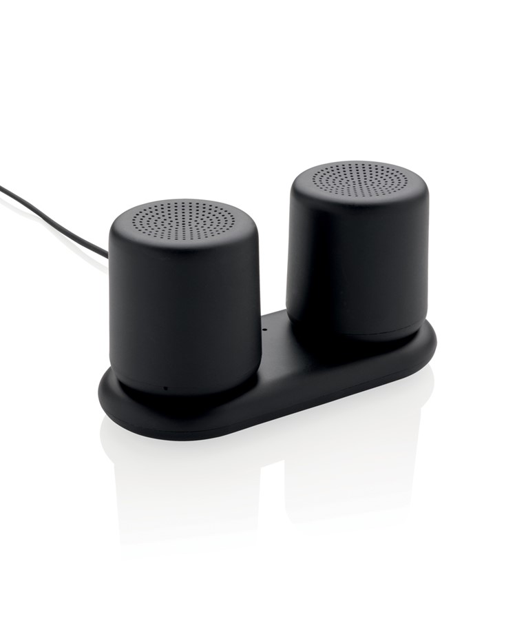 Double induction charging speaker