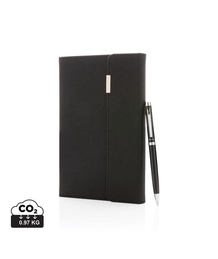 Swiss Peak deluxe A5 notebook and pen set