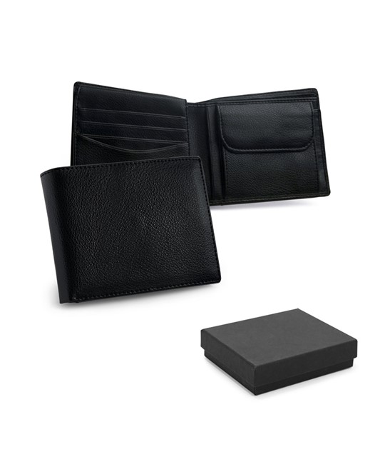 BARRYMORE. Leather wallet with RFID blocking