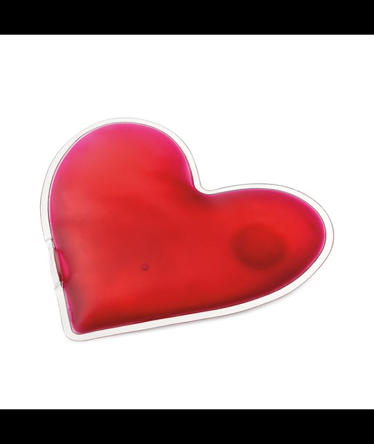 LOVELY. Heart shaped heated pouch in PVC