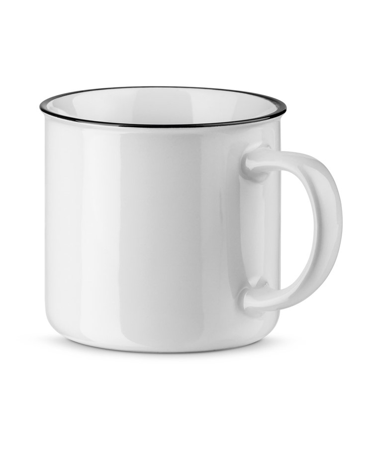 VERNON WHITE. Ceramic mug 360 mL