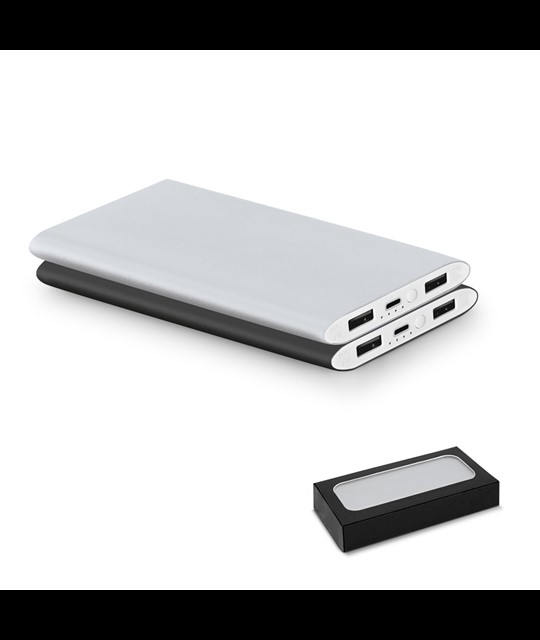NOBEL. Power bank 7.200 mAh in recycled aluminium (100% rAL)