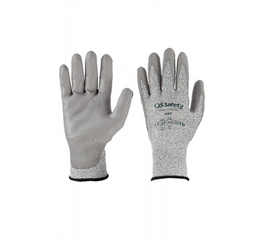 HDP CUT-RESISTANT GLOVES  13G PU COATED NYLON