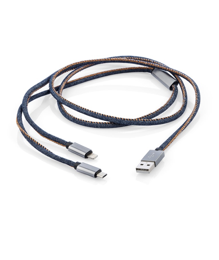 USB cable 2 in 1 JEANS