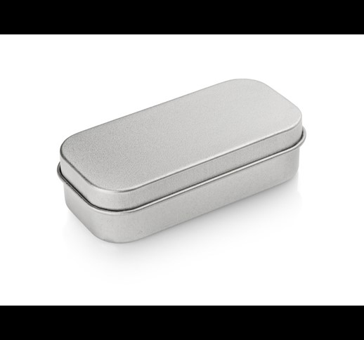 Small tin box for bigger USB flash drives (with inset)