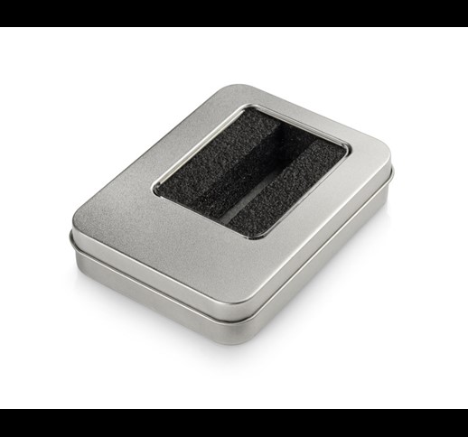 Large tin box for bigger USB flash drives (with inset)