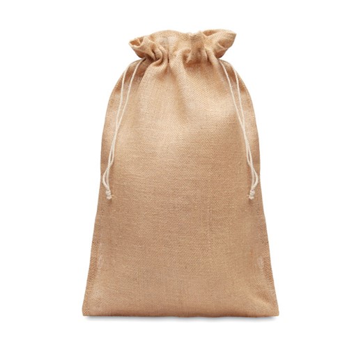 JUTE LARGE - Large jute gift bag 30x47 cm
