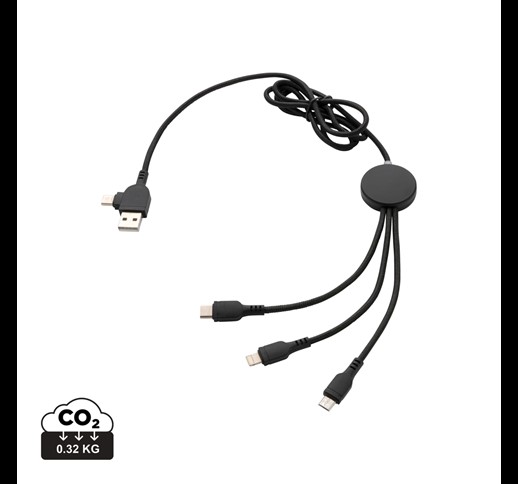 Light up logo 6-in-1 cable