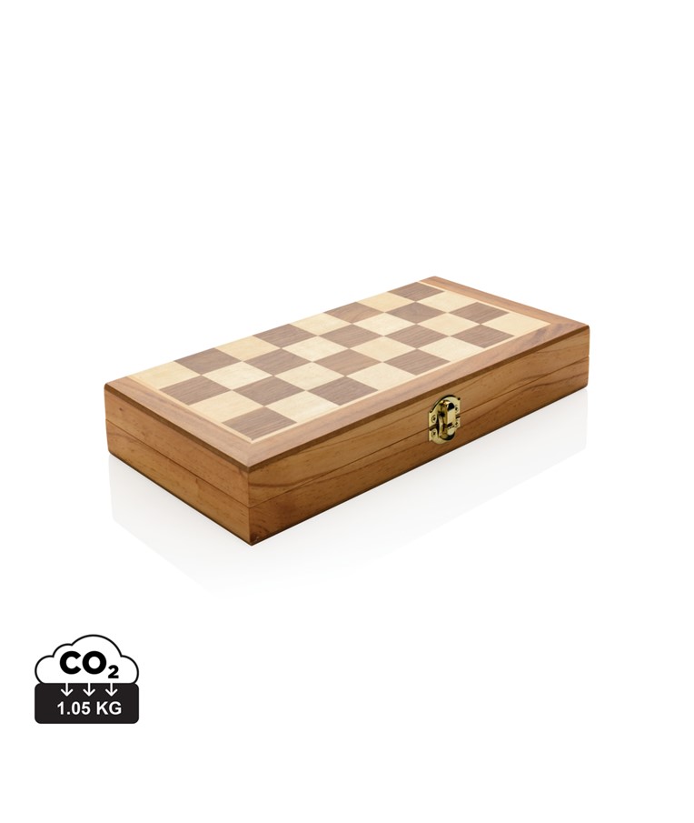 Luxury wooden foldable chess set