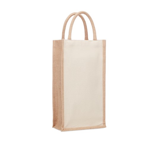 CAMPO DI VINO DUO - Jute wine bag for two bottles