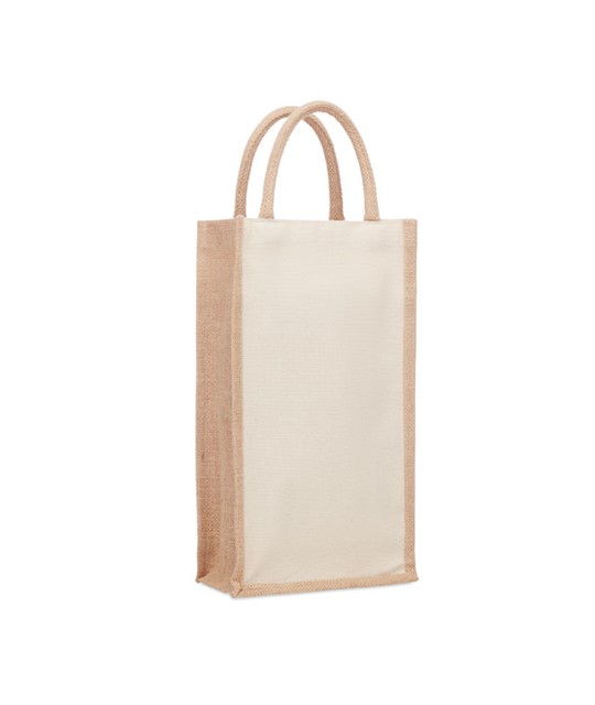 CAMPO DI VINO DUO - Jute wine bag for two bottles