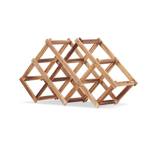 ENTEULAT - Foldable wooden wine rack