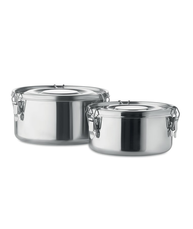 ELLES - Set of 2 stainless steel boxes