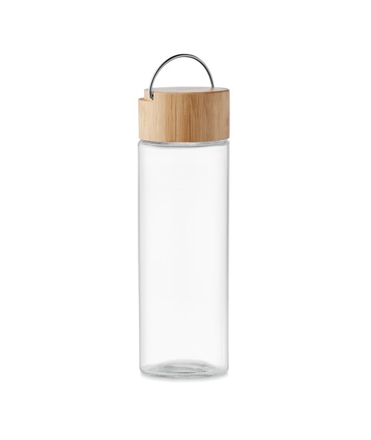 AMELAND - Glass bottle 500ml, bamboo lid