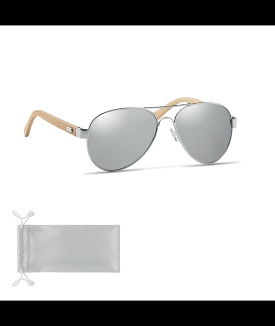HONIARA - Bamboo sunglasses in pouch