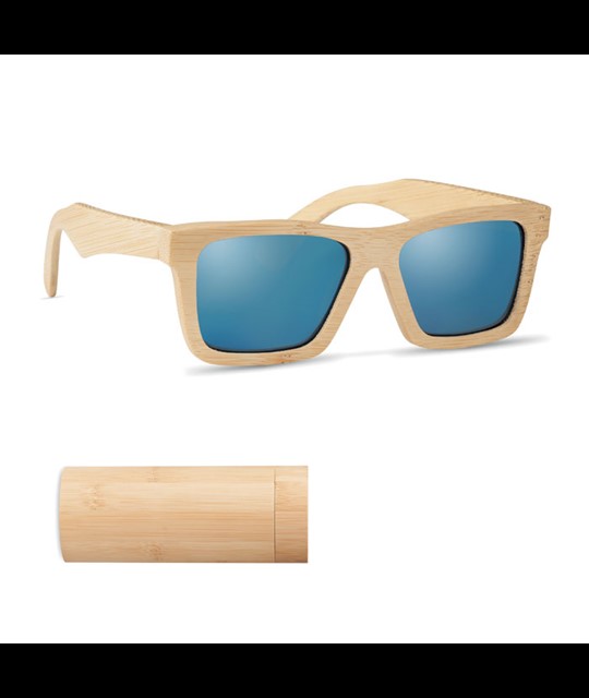 WANAKA - Sunglasses and case in bamboo
