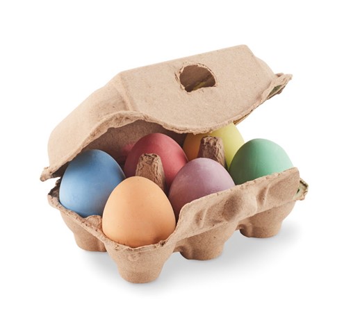 TAMAGO - 6 chalk eggs in box