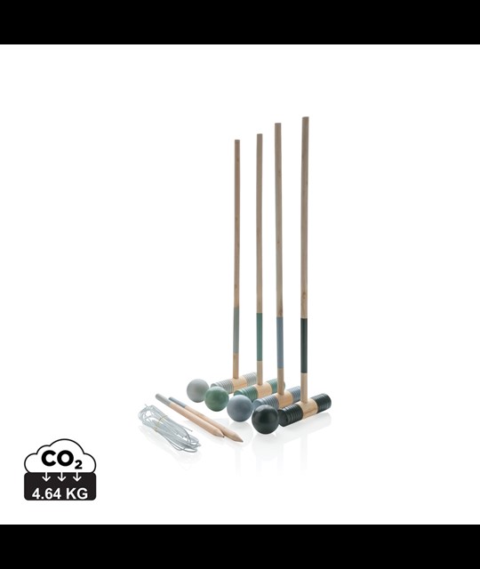 Wooden croquet set