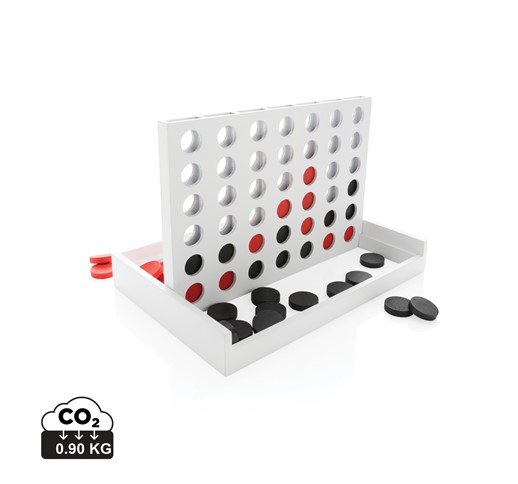 Connect four wooden game