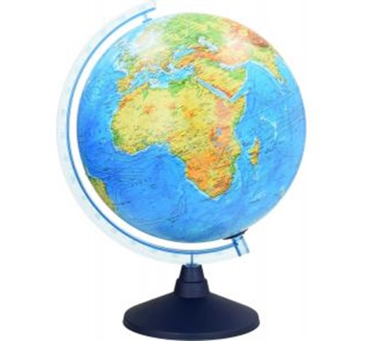 Interactive globe with LED light, 32 cm