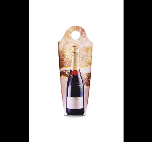 Personalised non-woven single champagne bag