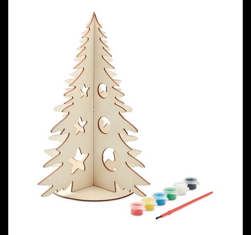 TREE AND PAINT - DIY wooden Christmas tree