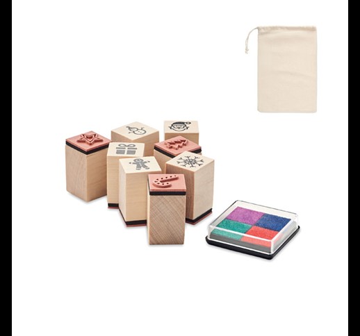 STAMPIE - 8 wooden Christmas stamps set