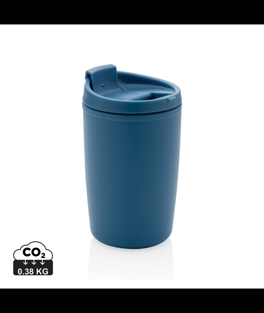 GRS Recycled PP tumbler with flip lid