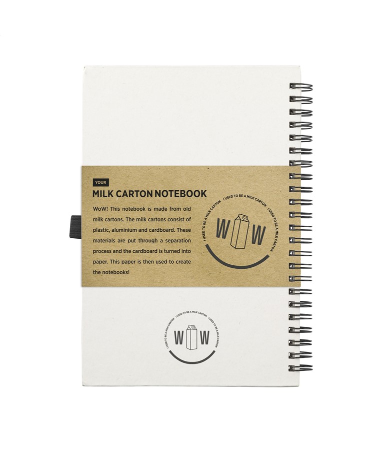 Milk-Carton Wire-O Notebook A5
