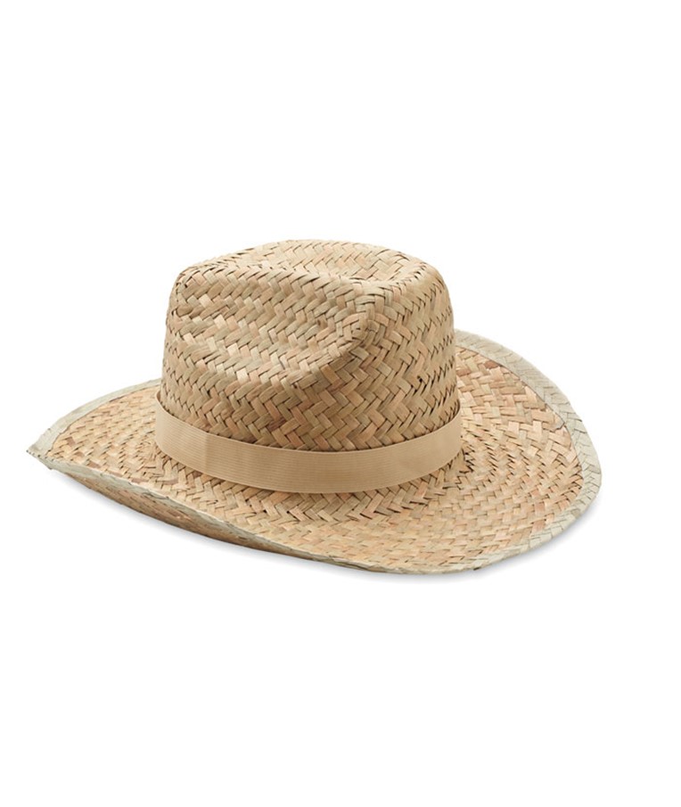 TEXAS - Natural straw cowboy hat