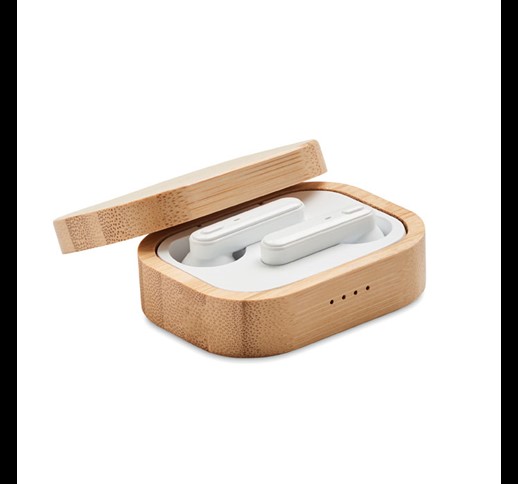JAZZ BAMBOO - TWS earbuds in bamboo case