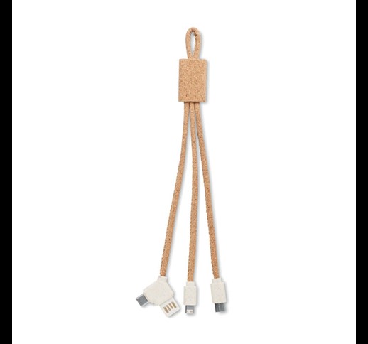 CABIE - 3 in 1 charging cable in cork