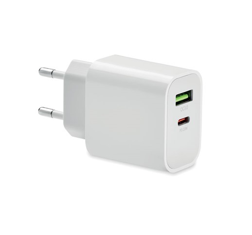 PORT - 18W 2 port USB charger EU plug
