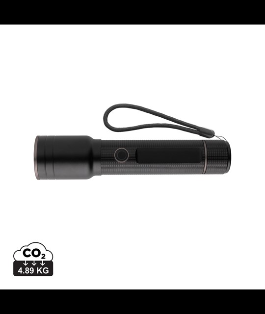 RCS recycled aluminum USB-rechargeable heavy duty torch
