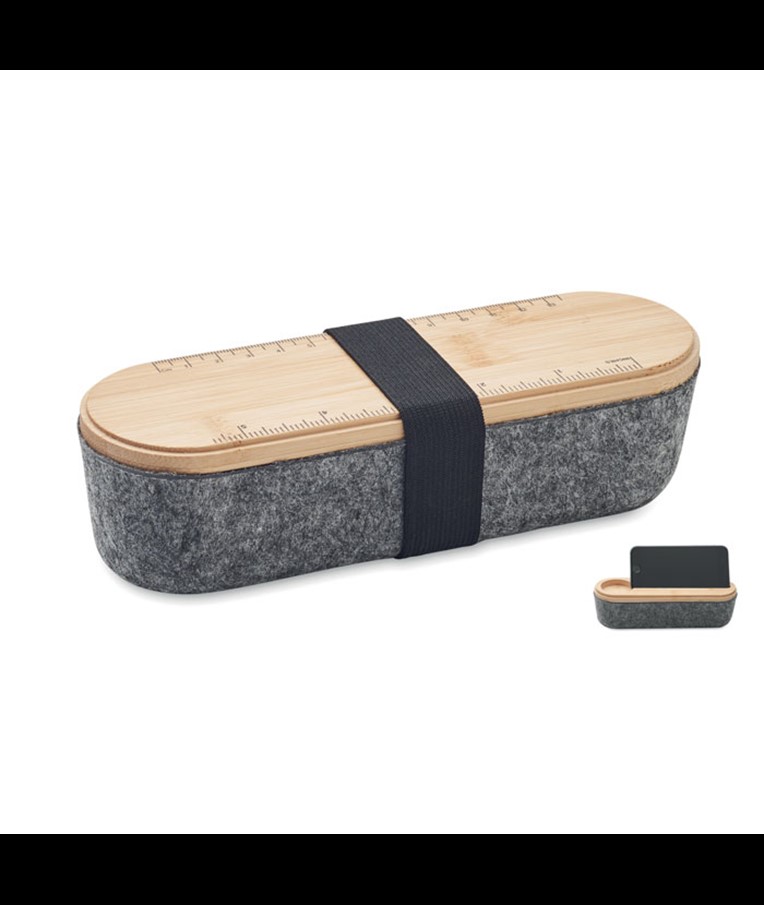 MILE - RPET felt pencil case with lid