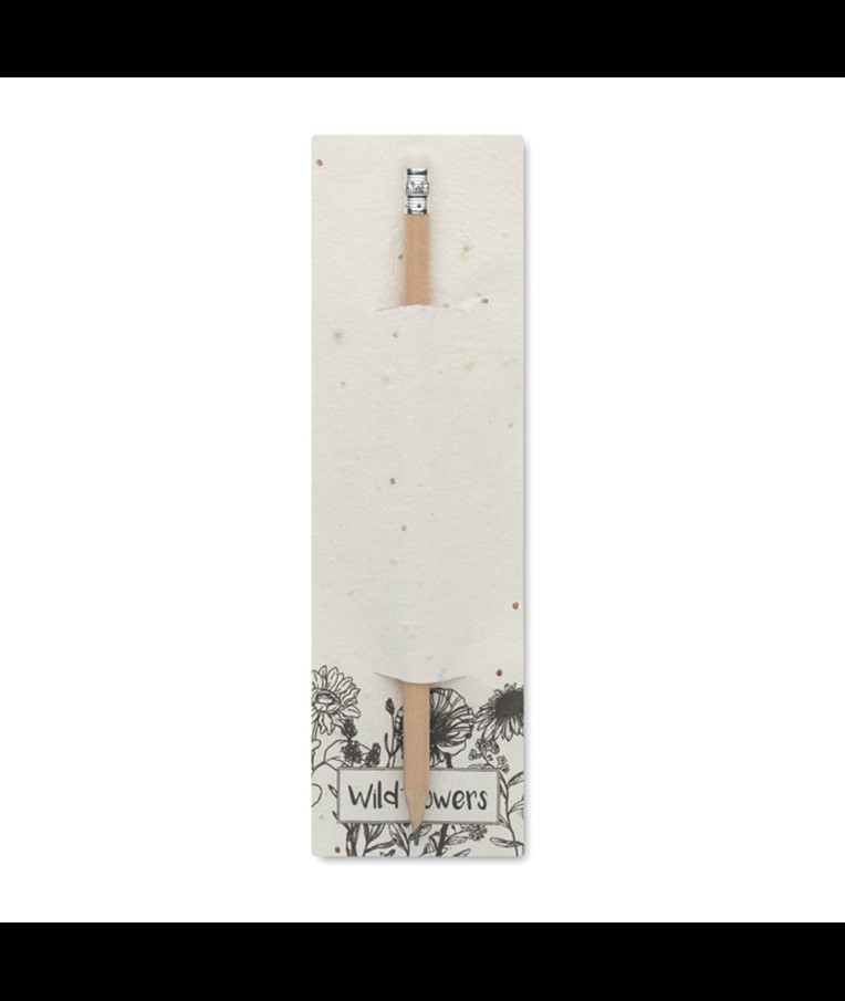 PENSEED - Natural pencil in seeded pouch