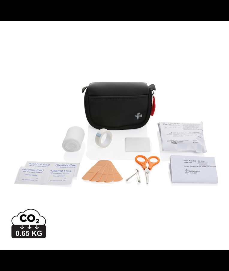 RCS recycled nubuck PU pouch first aid set mailable