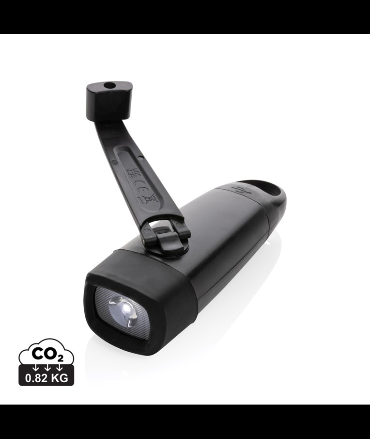 Lightwave RCS rplastic USB-rechargeable torch with crank