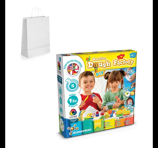 Modeling Dough Factory Kit III. Educational game supplied with a kraft paper gift bag (100 g/m²)