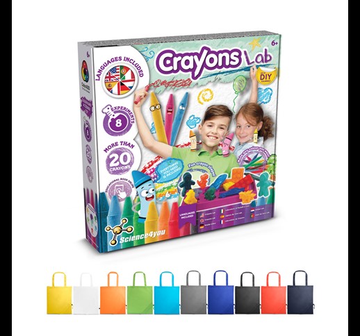 Crayon Factory Kit II. Educational game supplied with a 190T folding gift bag